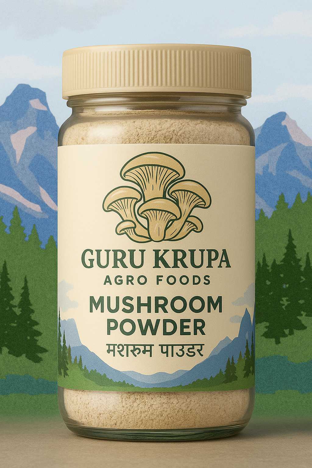 Home mushroom powder